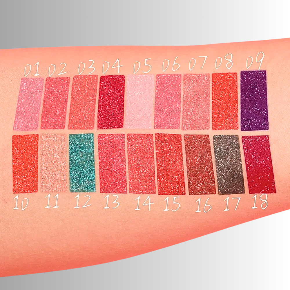 Gloss Glitterato Coreano in 18 colorazioni