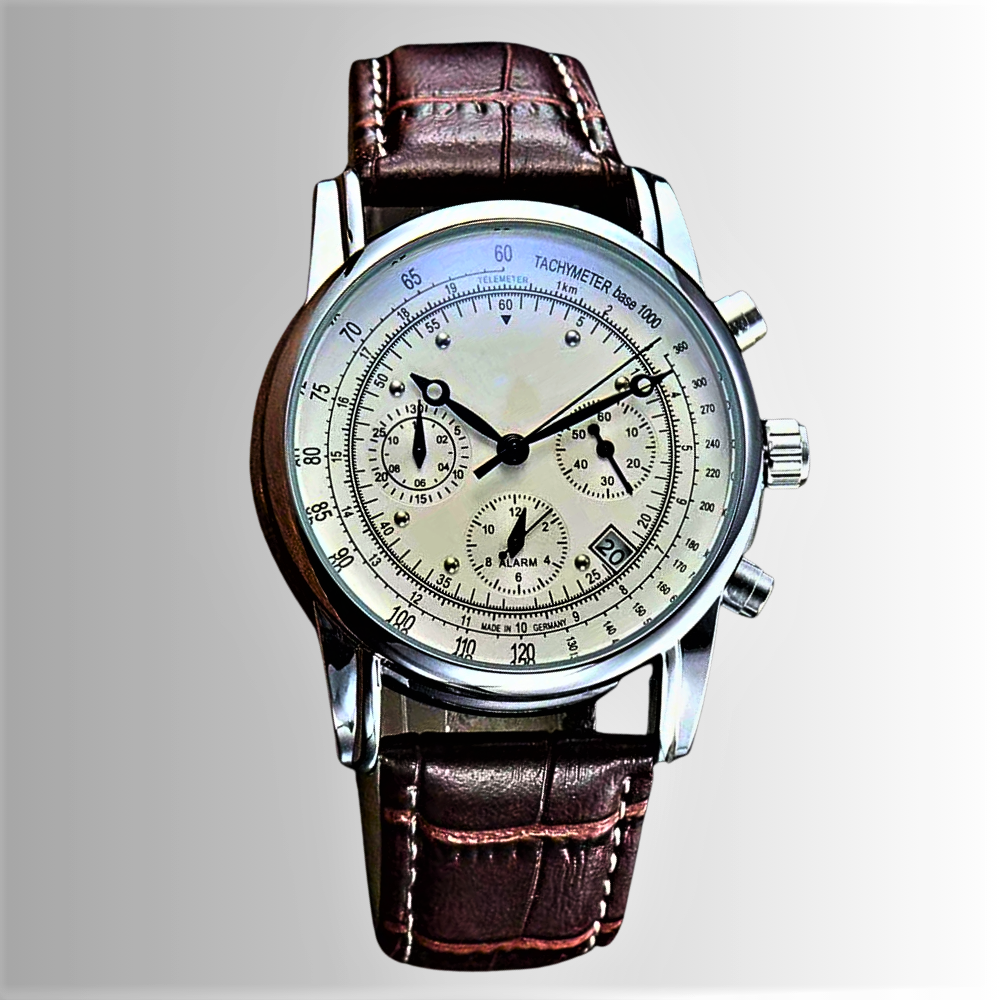 Cronógrafo "Teutonic" Elegancia discreta y precisión alemana para los negocios 