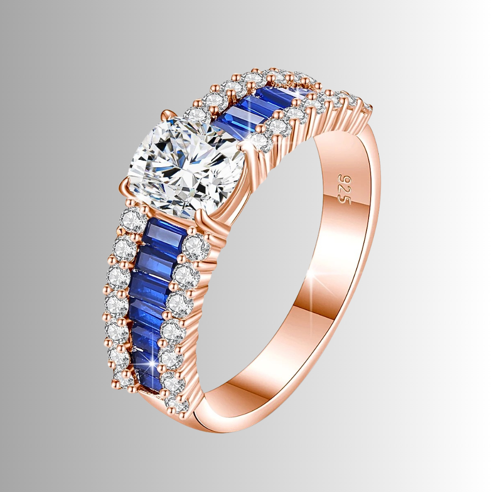 Fascetta con Moissanite Taglio Cuscino per ct 1.50