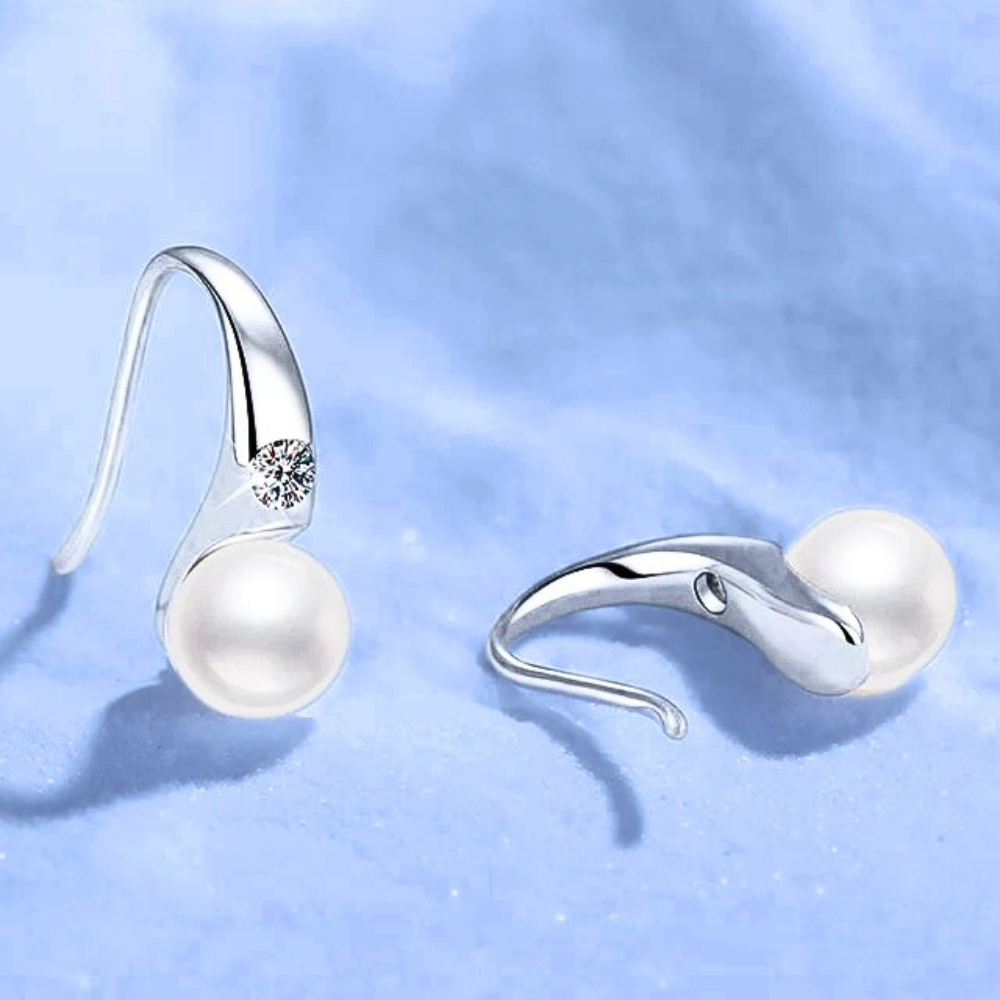 Orecchini di Design con Moissaniti e Perle Naturali