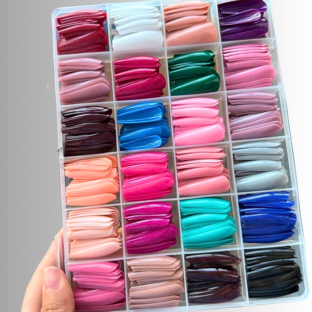 Set Professionali di Unghie Colorate in Resina Acrilica