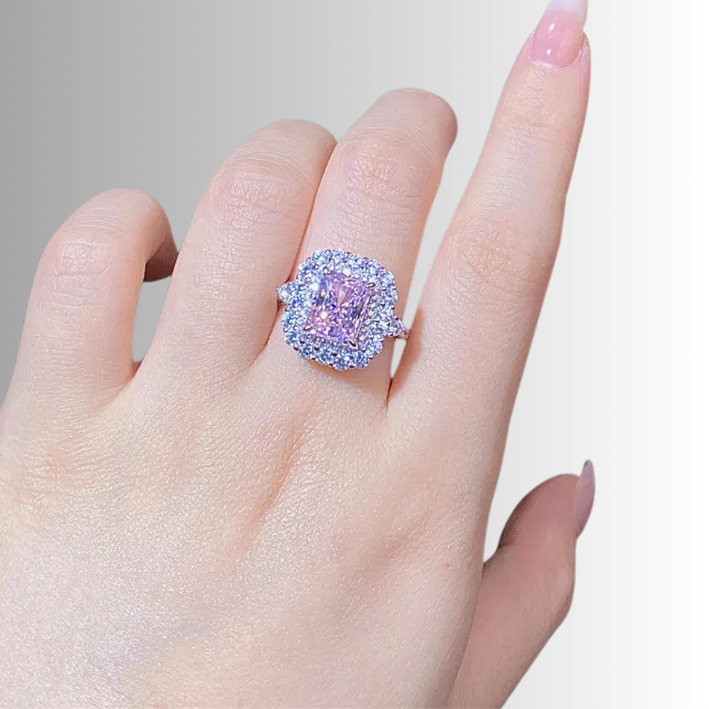 Collezione di Anelli con Zaffiri Rosa creati in Laboratorio