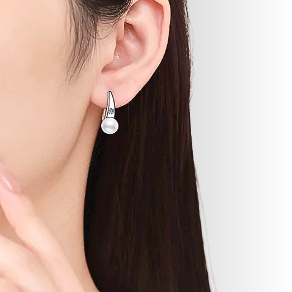 Orecchini di Design con Moissaniti e Perle Naturali