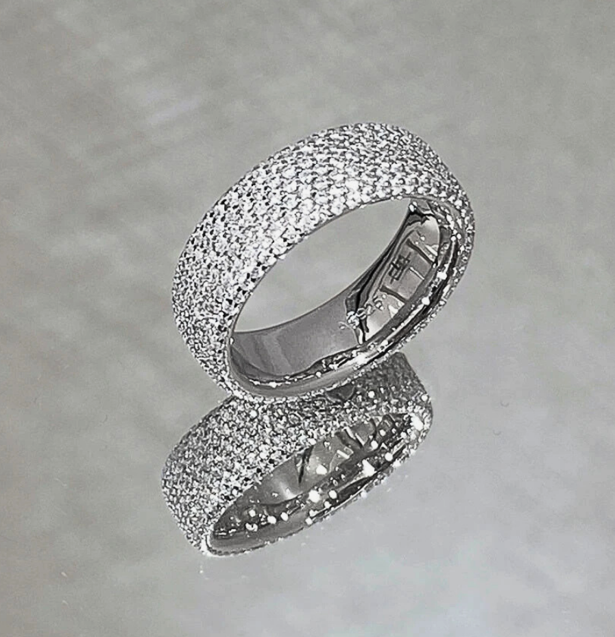 Fascetta Intera con Pavè di Moissaniti