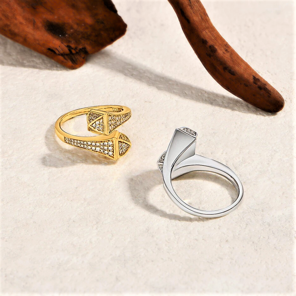 Anello Contrariè con Moissaniti D Color