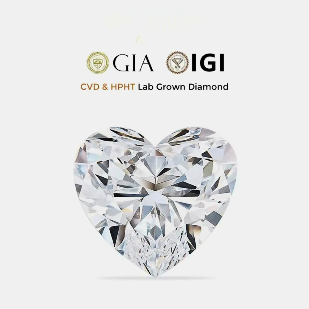 Diamanti Lab Grown Taglio Cuore da ct 1,00 a ct 5,00