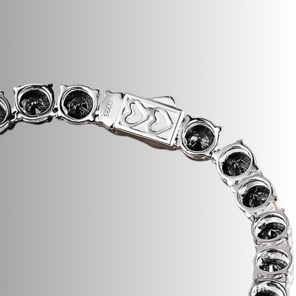 Collana Tennis con Moissaniti Nere