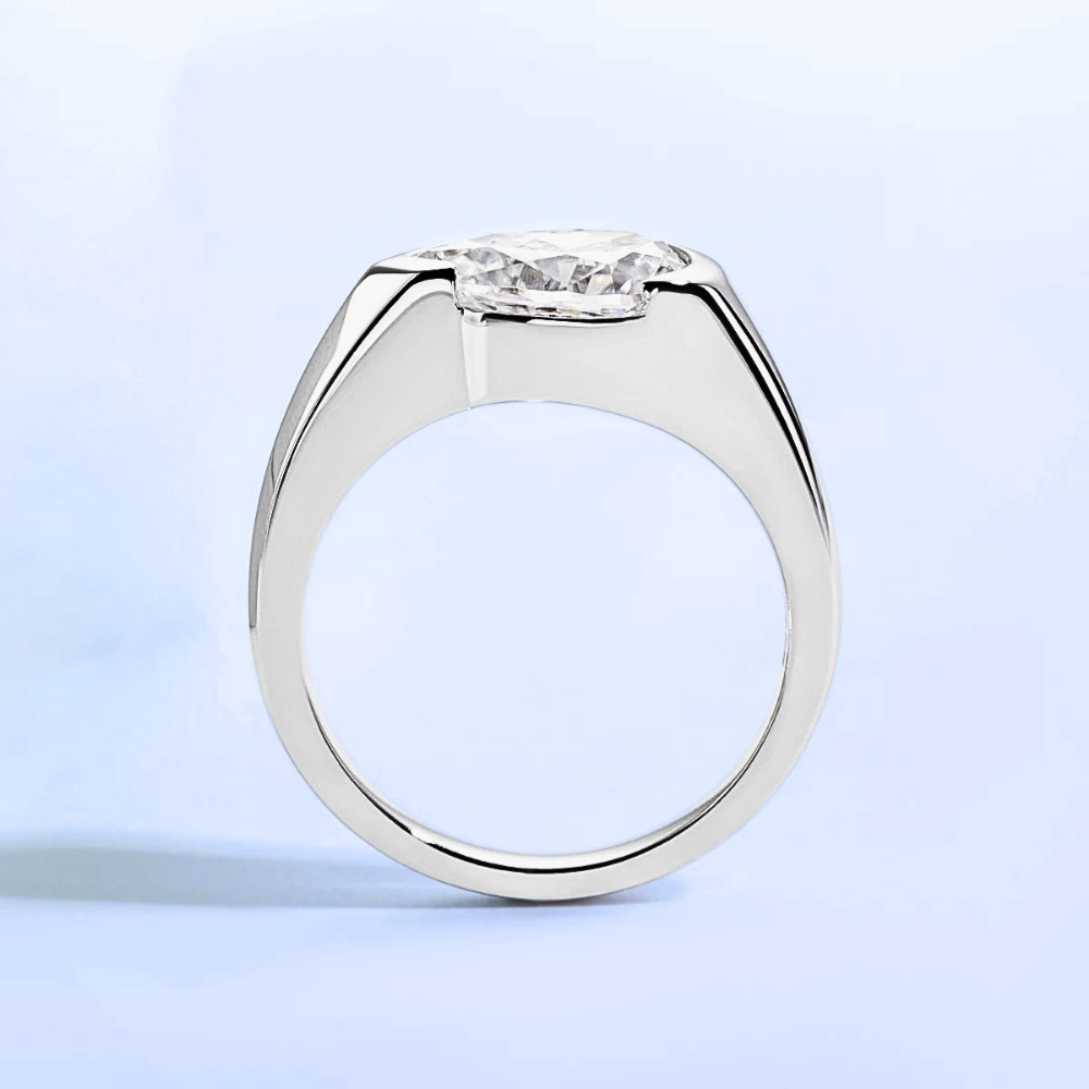 Fede con Moissanite Taglio Goccia di ct 2,50