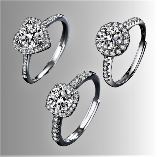 Solitario con Moissanite da 0.50 o 1 carato: 12 Combinazioni di Stile e Luce Infinita