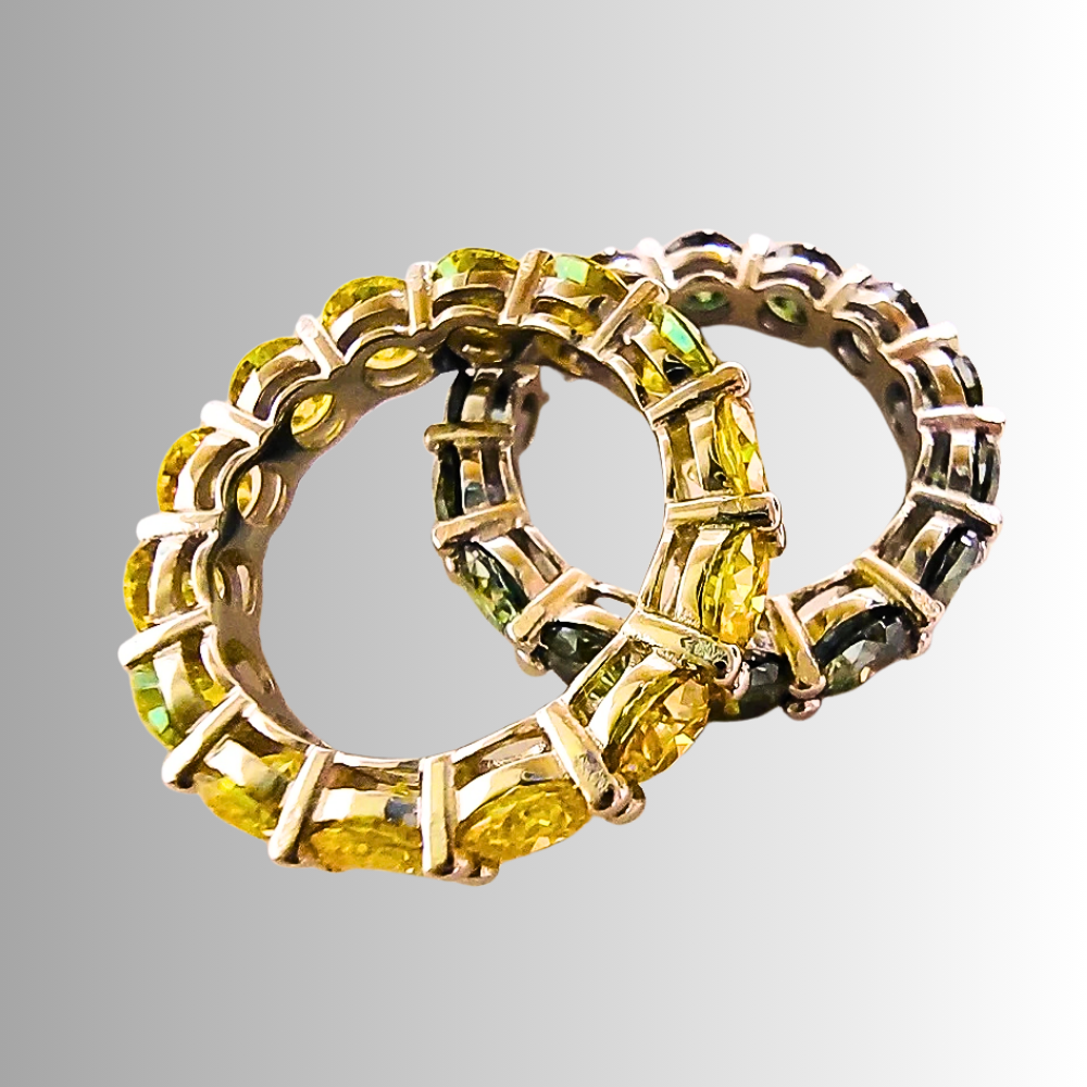 Eternity in Moissanite Gialla o  Verde per ct 7.00