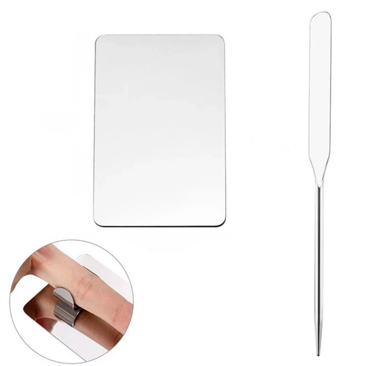 Set Palette e Spatola per Miscelazione Cosmetici