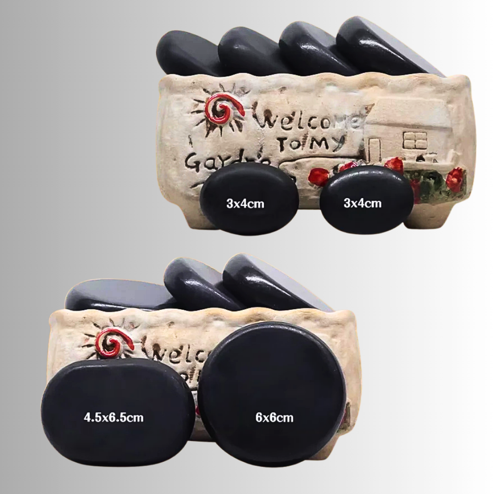 Set 20 Pietre Laviche per Massaggio caldo/freddo