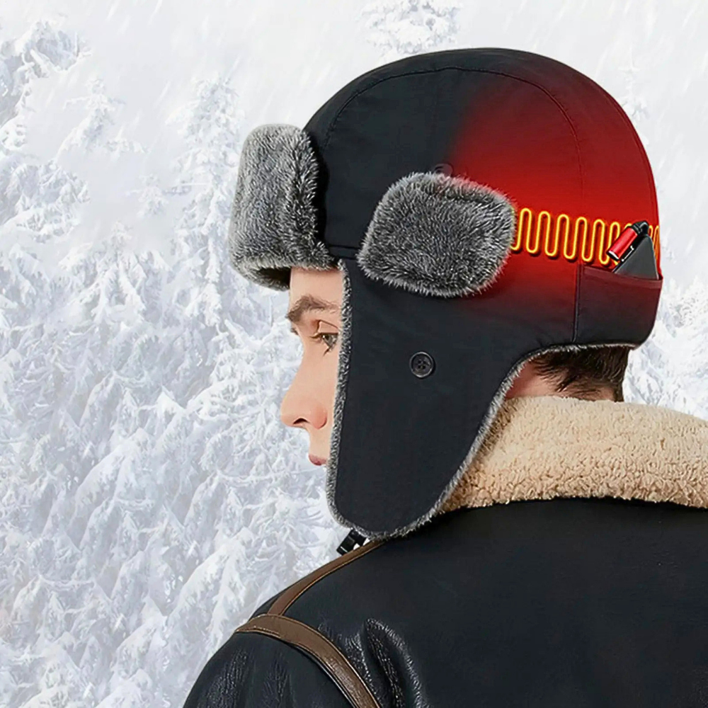 Cappello Riscaldato USB con Copri Orecchie