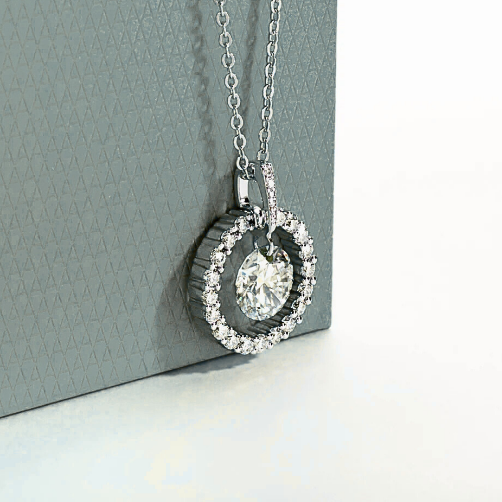 Collana con Ciondolo di Moissaniti per ct 3,79