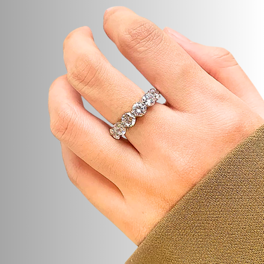 Fede a 7 Pietre con Moissaniti per ct 3,5 o 7,00