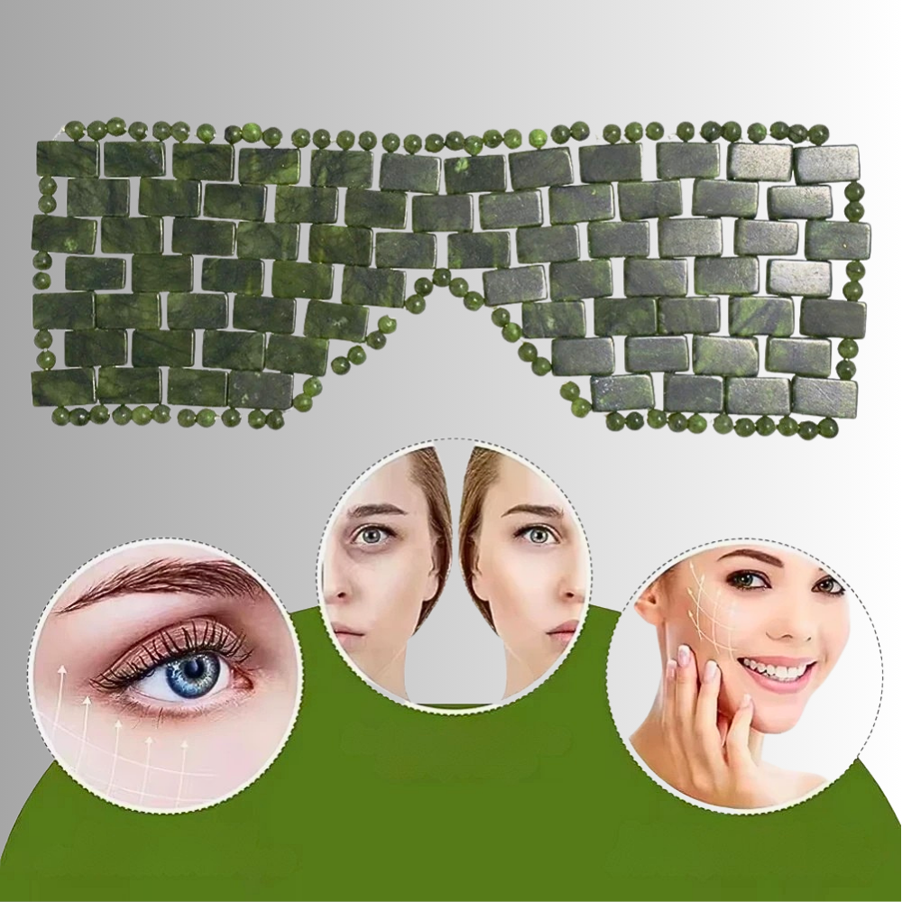 Maschera Occhi in Giada Naturale per Crio/Termoterapia