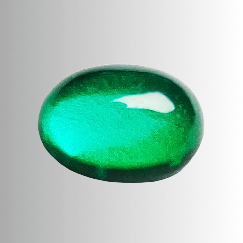 Smeraldi Colombiani Lab Grown Taglio Cabocon Ovale