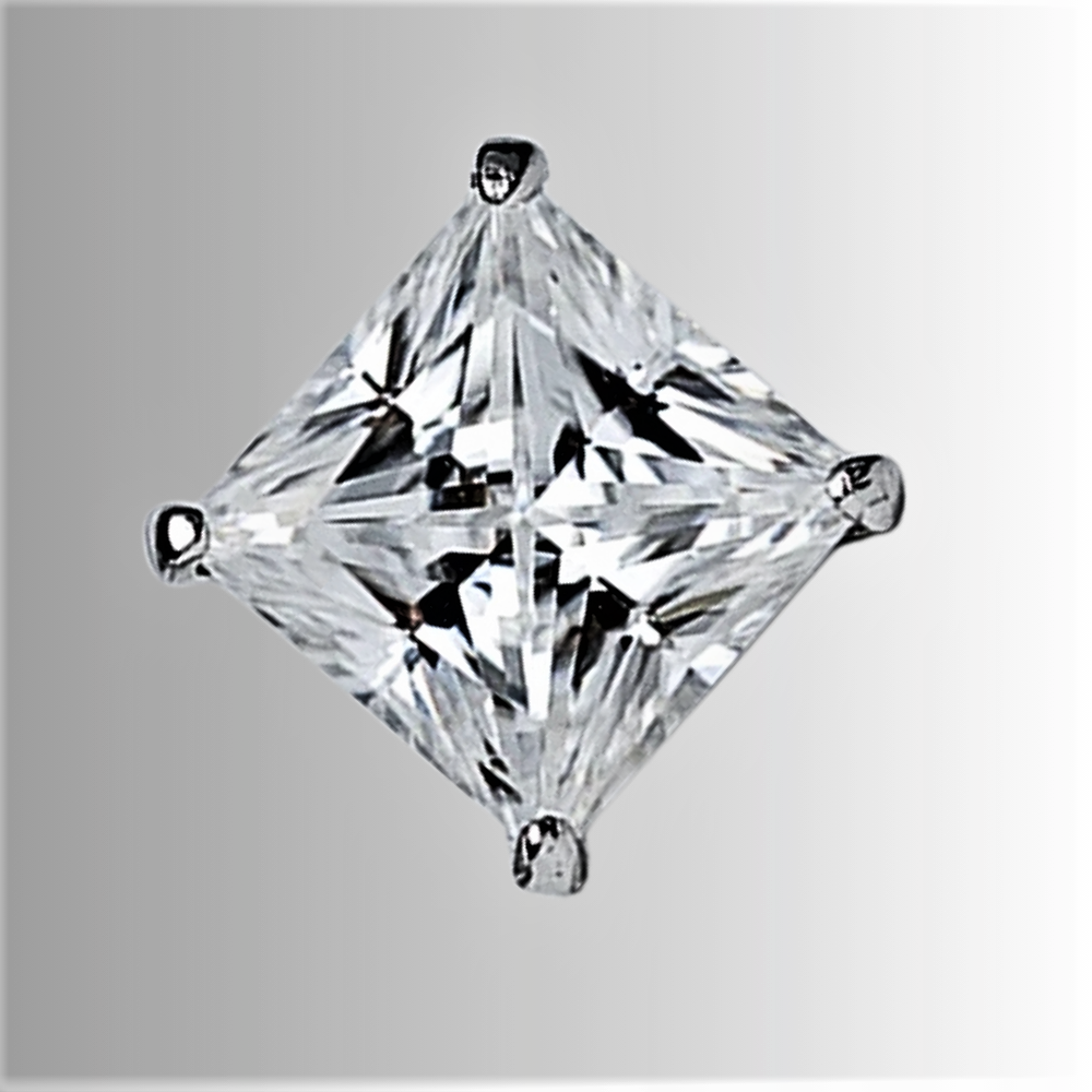 Orecchini Punto Luce con Moissaniti Taglio Princess