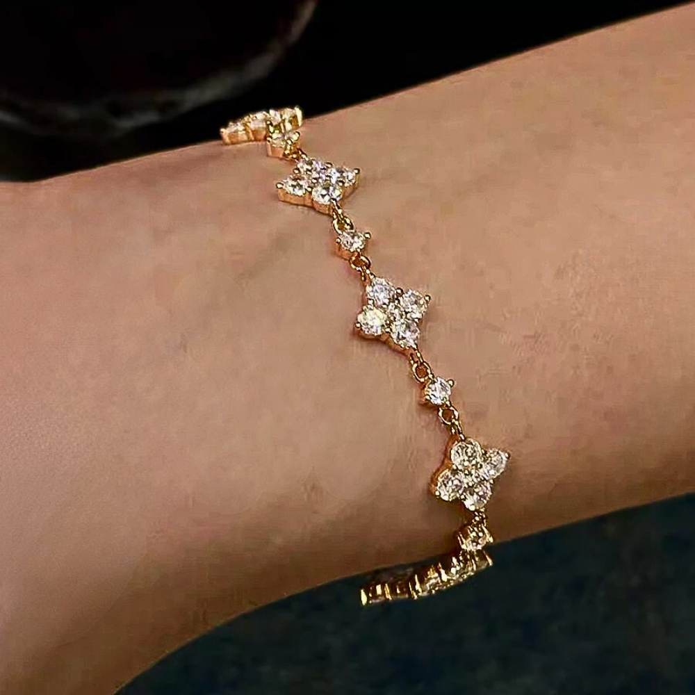 Bracciale a Rombi con Moissaniti D Color per circa ct 1,20