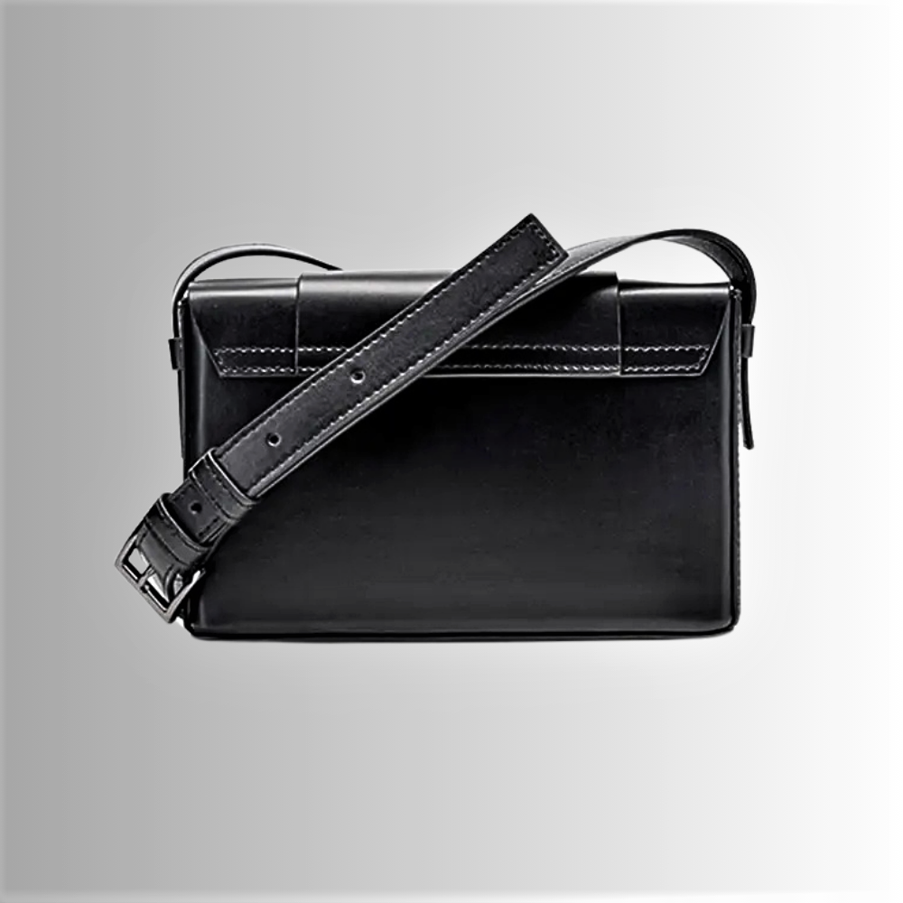 Mini Bag Rettangolare in Pelle di Vitellino
