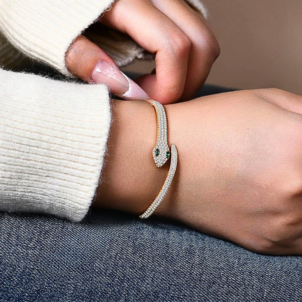 Bracciale a Serpente con Moissaniti D Color