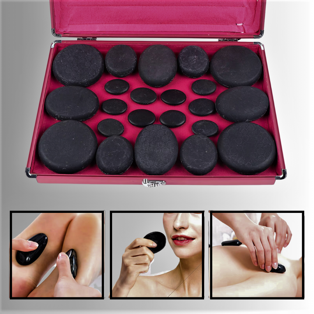 Set Massaggio con Pietre con valigetta Riscaldante