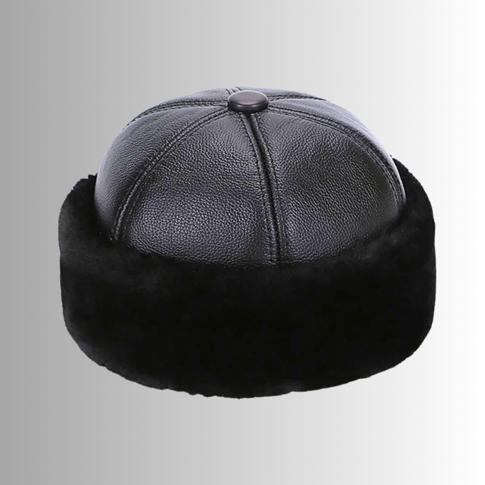 Cappello Bomber in Fiore di Pelle di Vitellino