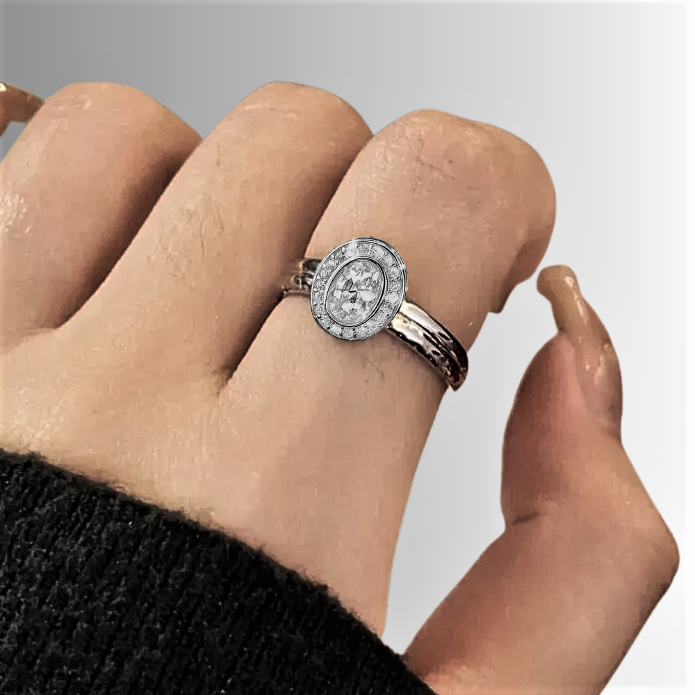 Fascia Ovale con Moissaniti D Color