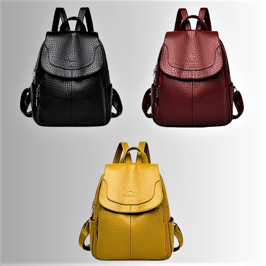 Mochila de piel de becerro martillada: lujo, refinamiento y artesanía