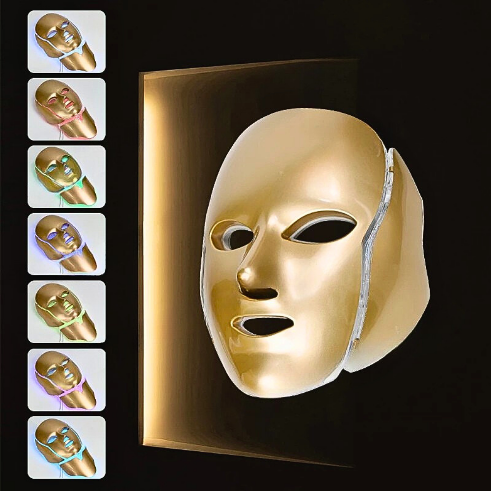 Maschera per Fotobiostimolazione a LED Fotonici 7 colori con EMS