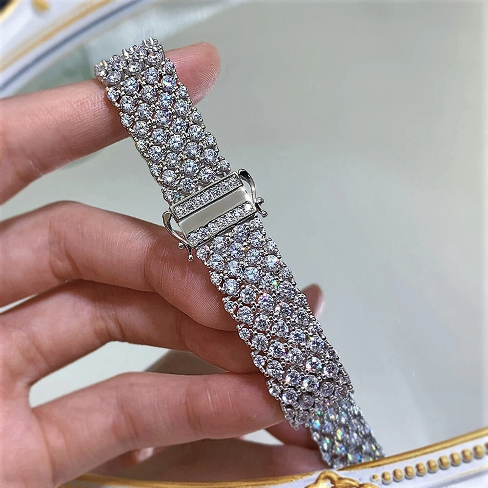 Bracciale a Fascia con Brillanti Coltivati
