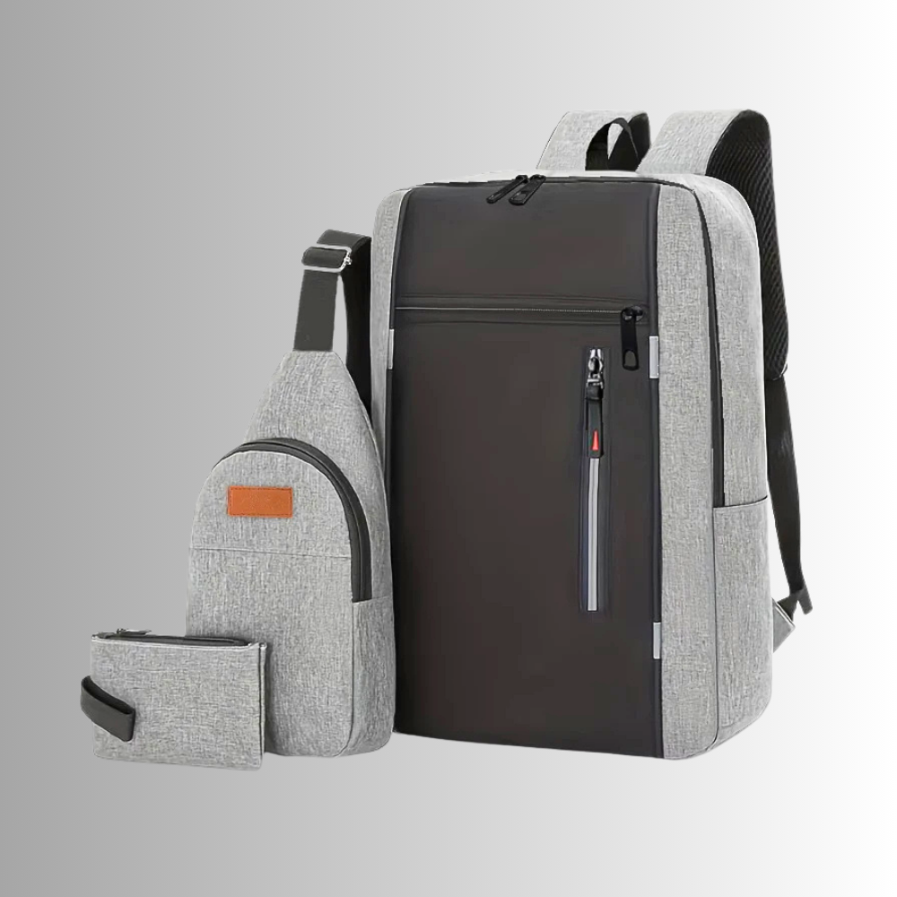 Set abbinato di Zaino, Marsupio e Pochette