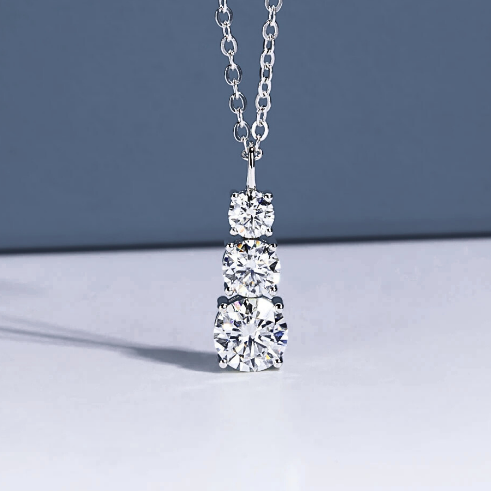 Collana Trilogy con Moissaniti per ct 1,80