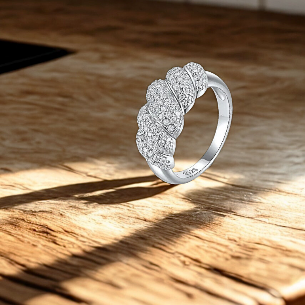 Fascia a Pavè con Moissaniti per ct 1,28