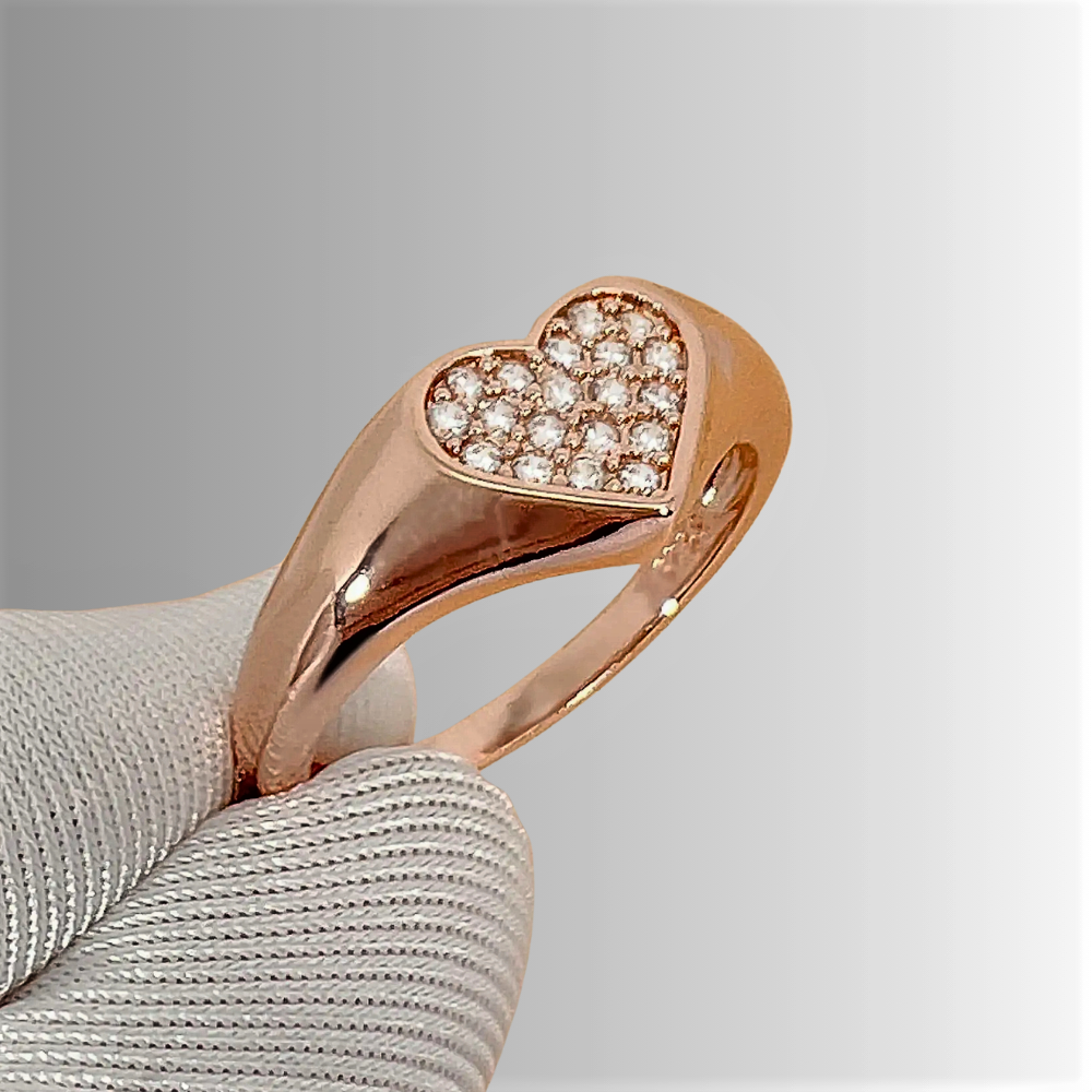 Fascetta a Cuore con Moissaniti Certificate