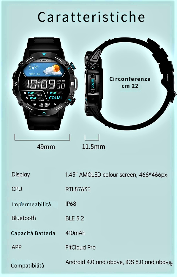 COLMI M42 Smartwatch For an Active and Connected Life in Ultra HD