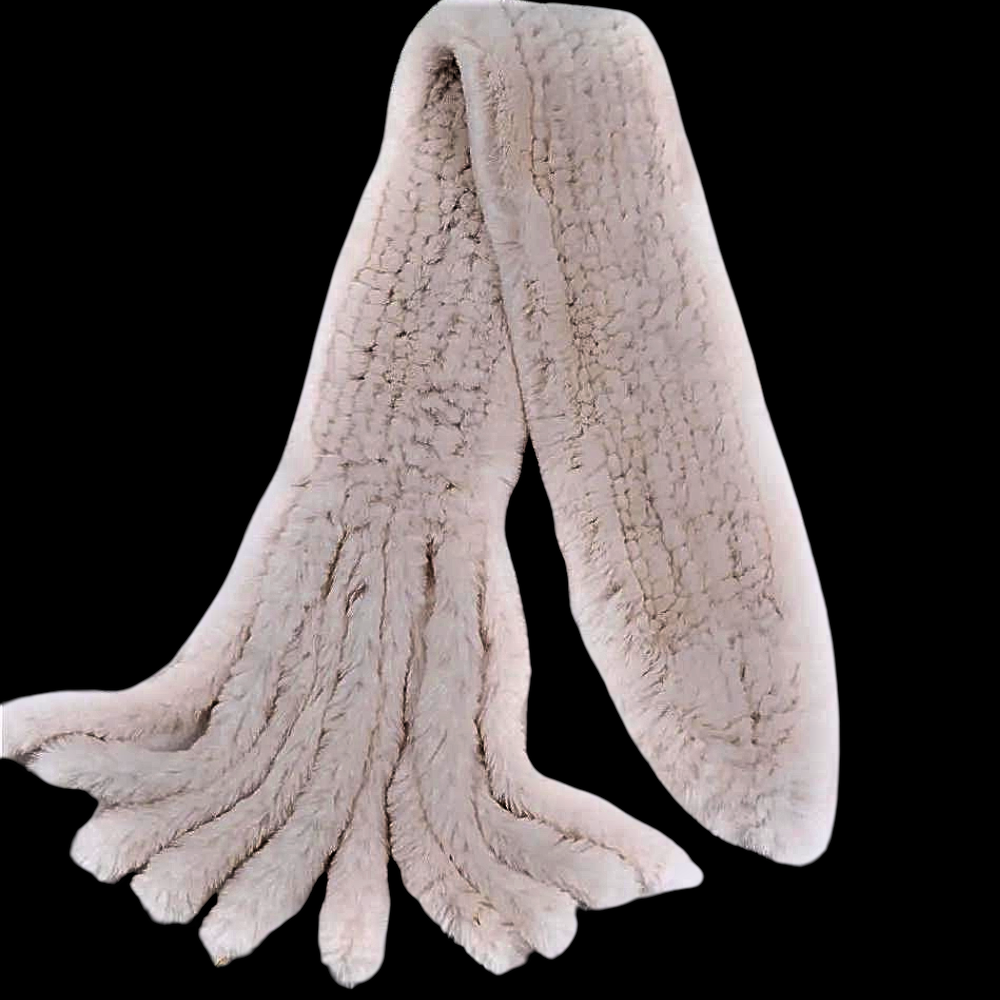 "Wallet" Scarf in Real Lapin Fur