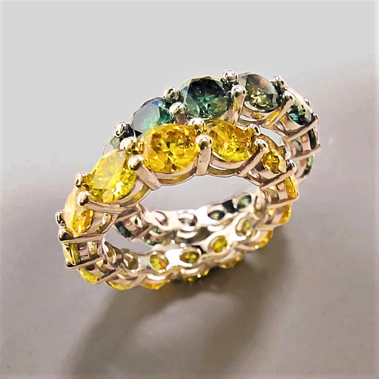 Eternity in Moissanite Gialla o  Verde per ct 7.00
