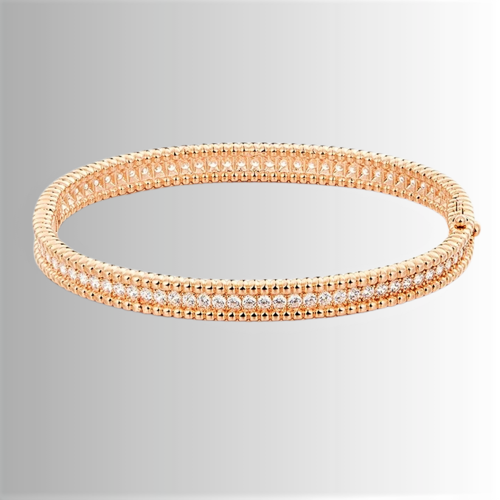 Bracciale Rigido con Striscia di Moissaniti