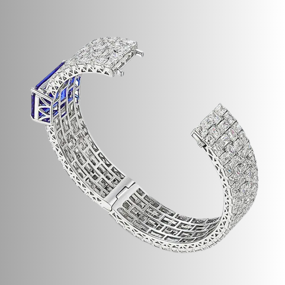 Bracciale Rigido a Fascia con Gemme Premium