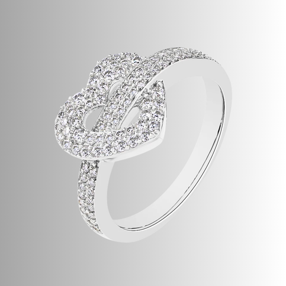 Fascetta a Cuore con Pavè di Moissaniti D Color