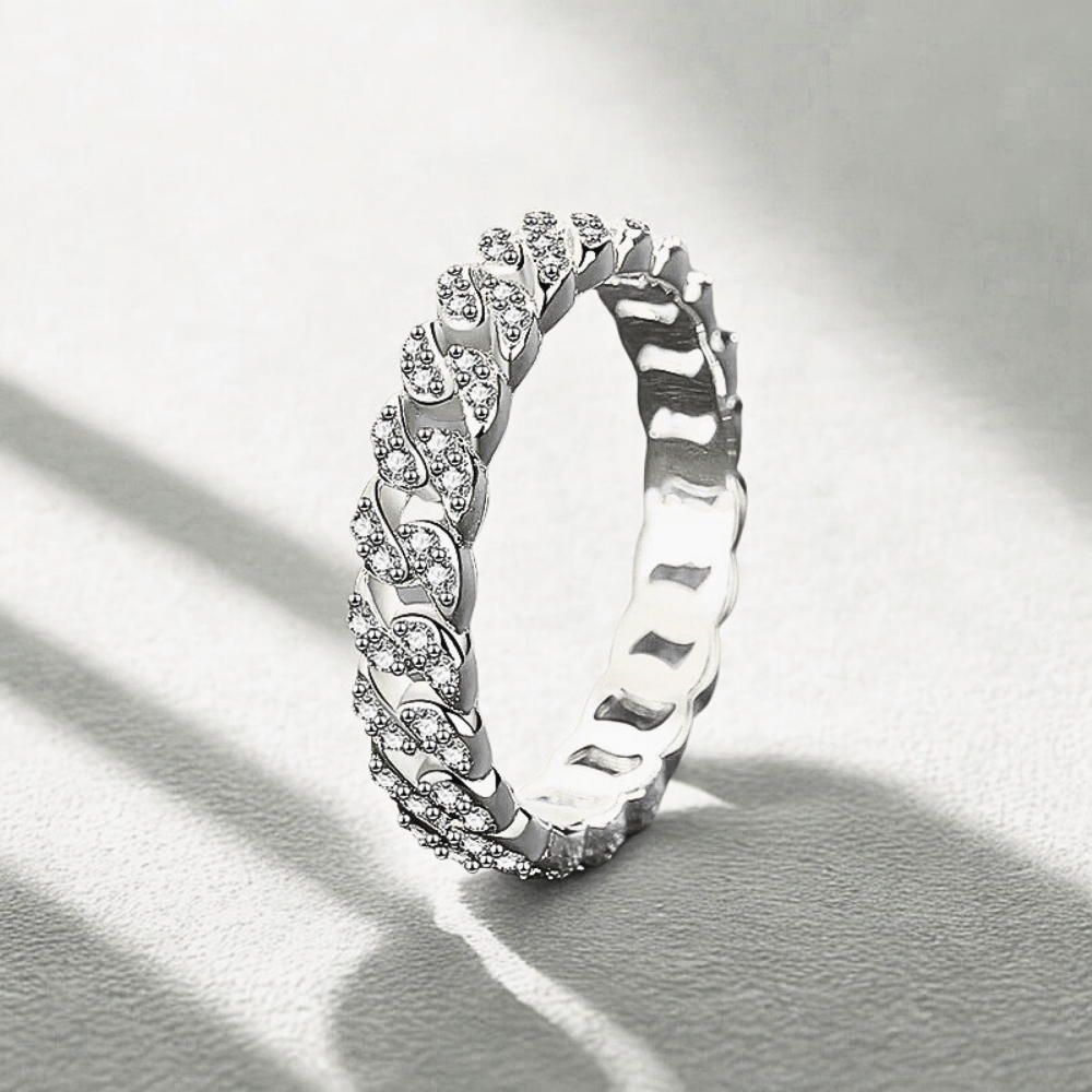 Fedina a maglie rigide con Moissaniti