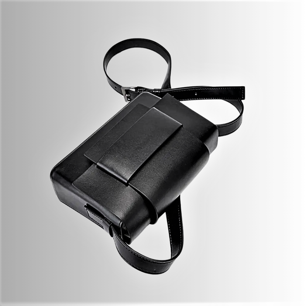 Mini Bag Rettangolare in Pelle di Vitellino