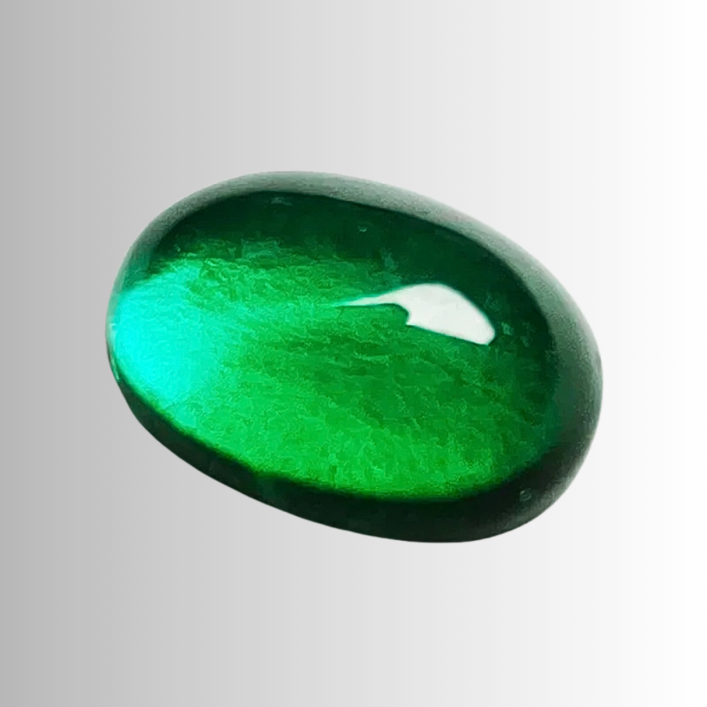 Smeraldi Colombiani Lab Grown Taglio Cabocon Ovale