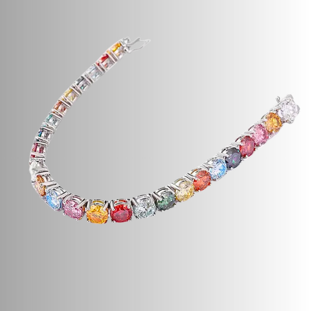 Bracciale Tennis con Moissaniti Multicolor