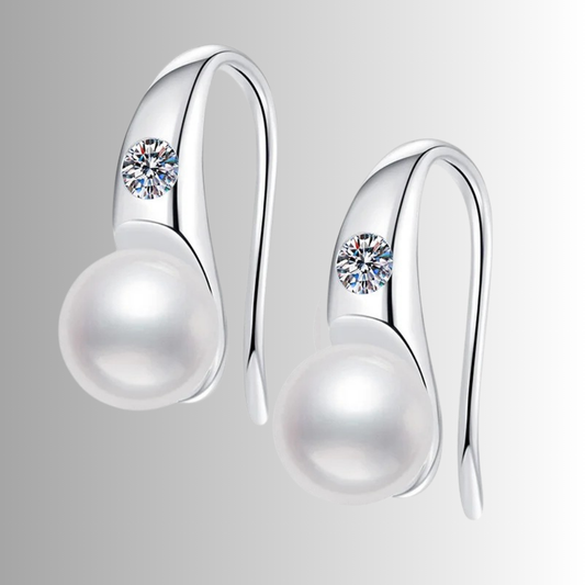 Orecchini di Design con Moissaniti e Perle Naturali