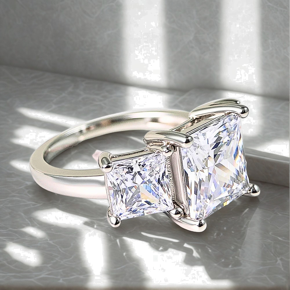 Trilogy con Moissaniti Taglio Princess per ct 6,40