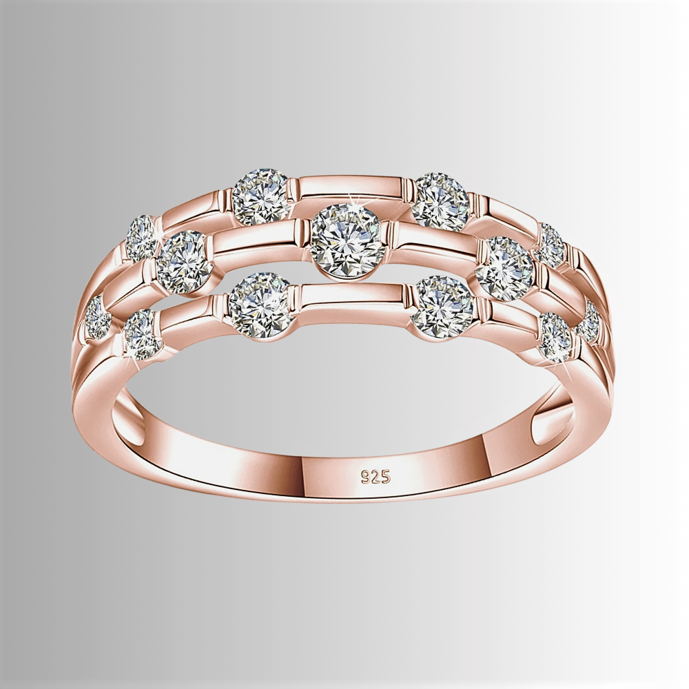 Fascetta a Canna di Bamboo con Moissaniti D Color