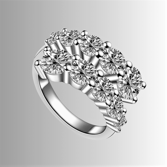 Anello Contrariè con Moissaniti per ct 4,20