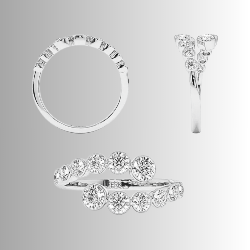 Anello Contrariè con Moissaniti  D Color per ct 1,56